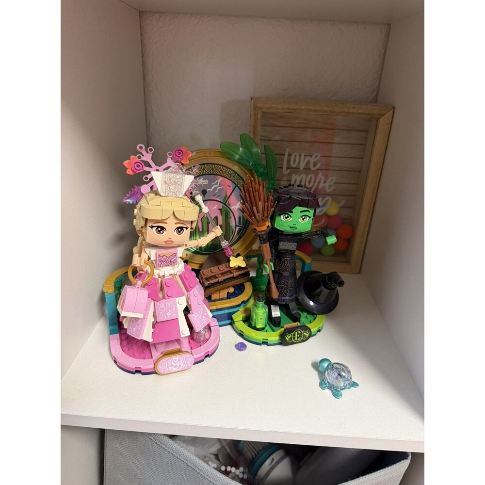 LEGO Wicked Elphaba & Glinda Figures 75682 Complete w/ Instructions Pre-Owned